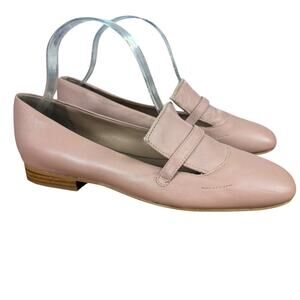 Donald Pliner Lilian Womens Pink Leather Flats Slip On Shoes Loafers Womens 7 M